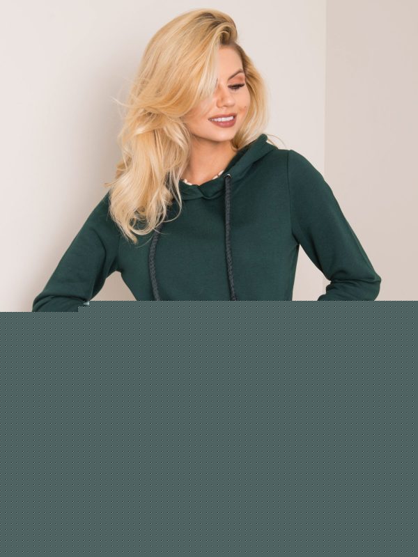 Ciemnozielona bluza Snappy