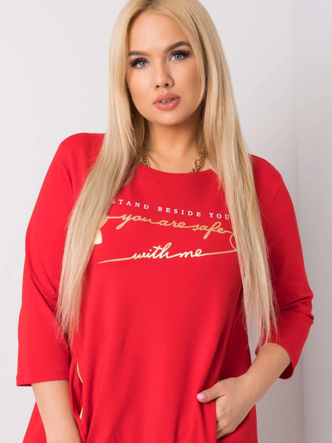 Czerwona bluzka Elvira