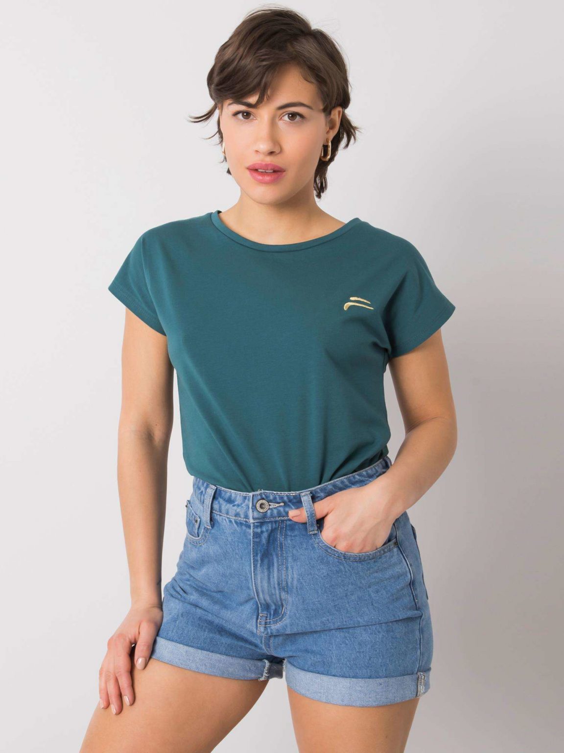 Ciemnozielony t-shirt Mavery FOR FITNESS