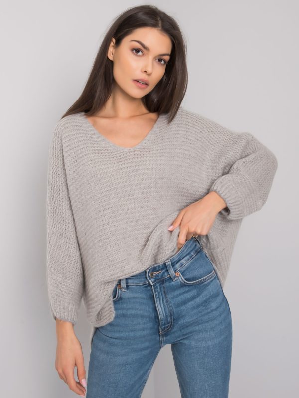Szary sweter oversize Camden OCH BELLA