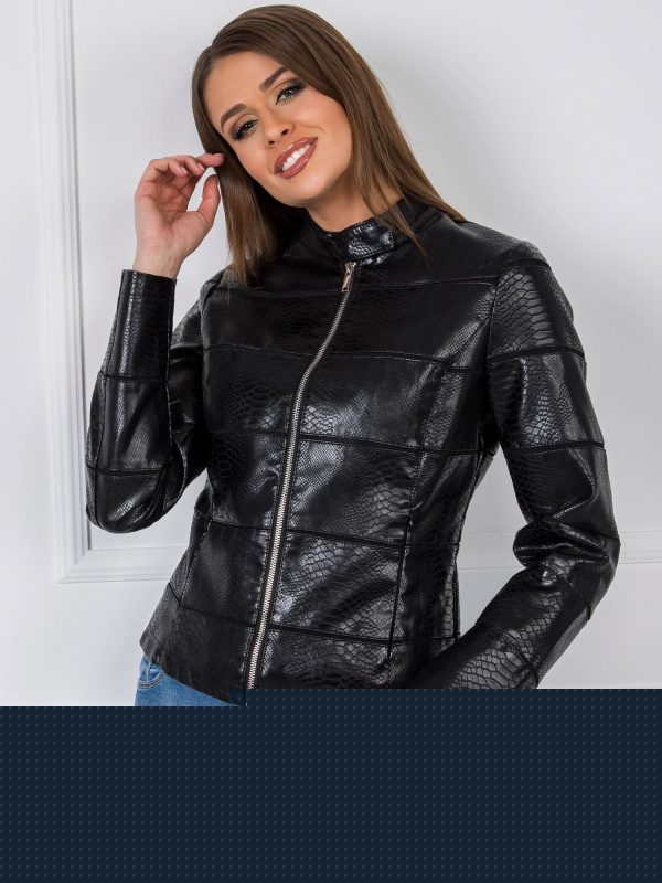 Czarna kurtka Biker