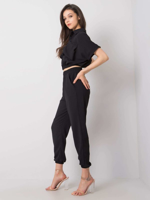 Czarny komplet Janis RUE PARIS