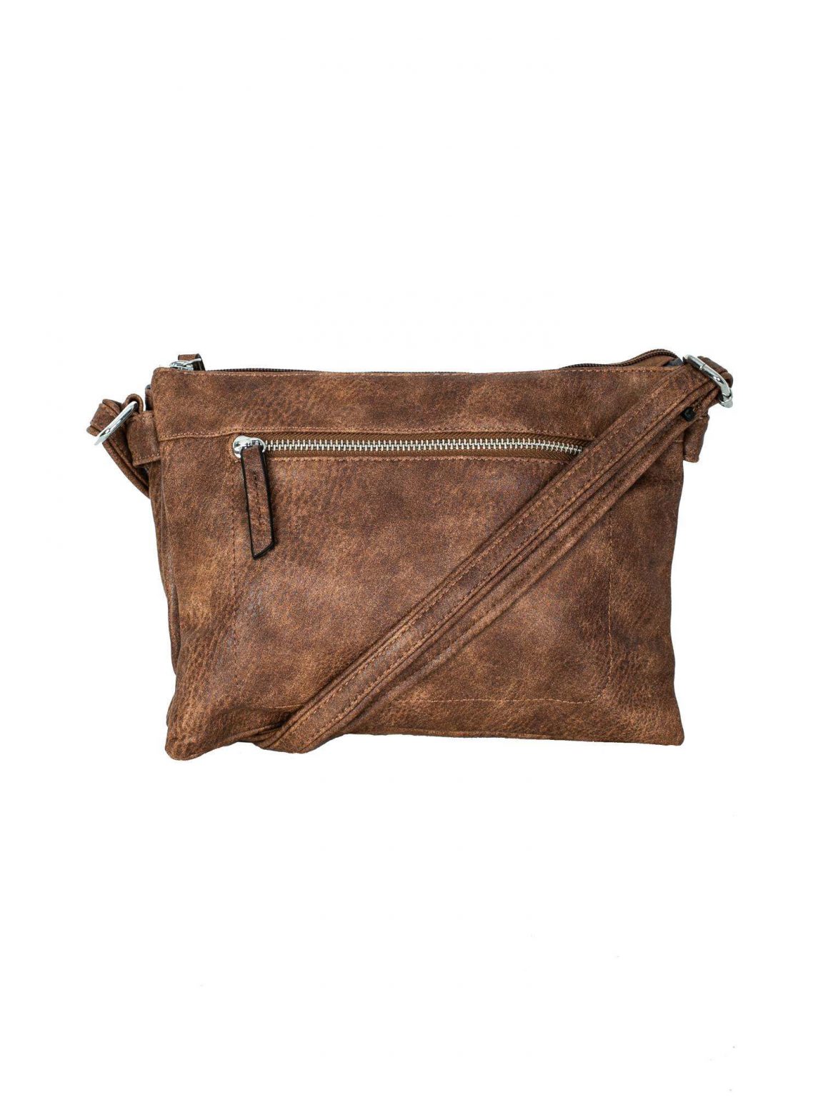 Brązowa listonoszka z eko skóry