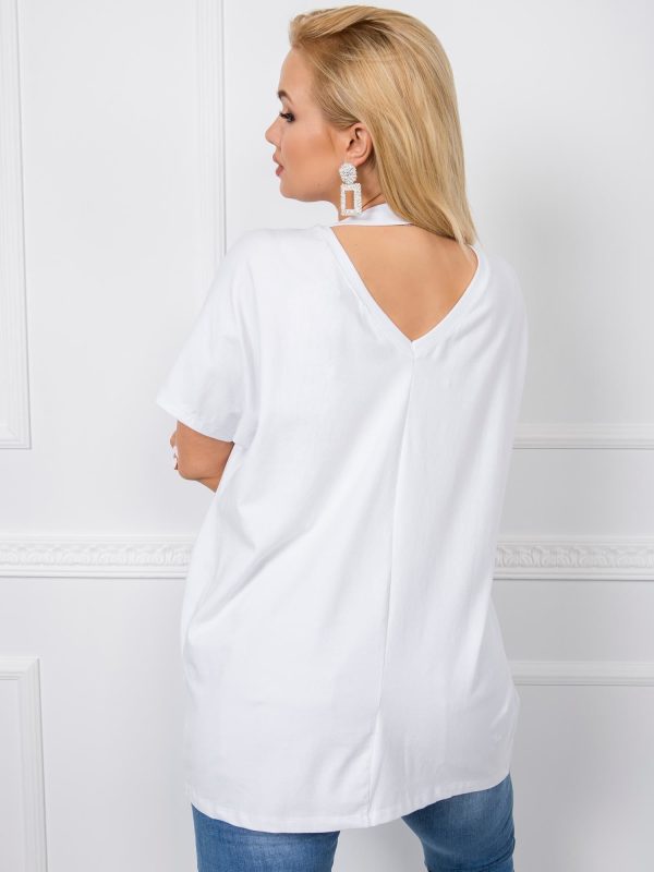 Biała bluzka plus size Jelissa