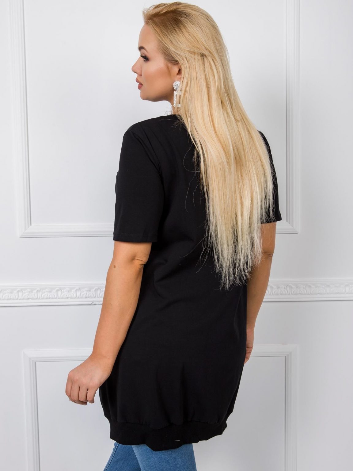 Czarna tunika plus size Monique