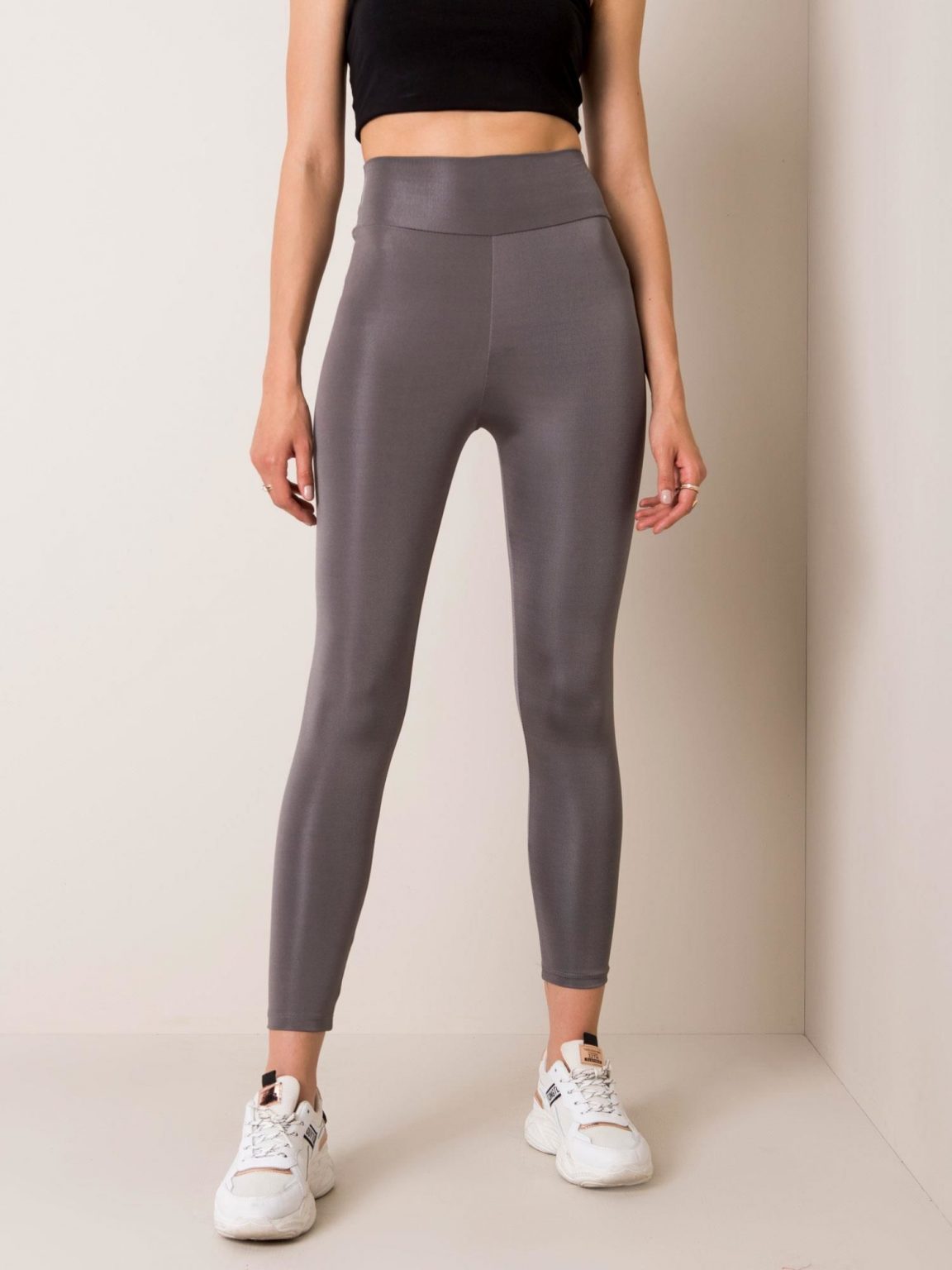 Szare legginsy Funky RUE PARIS