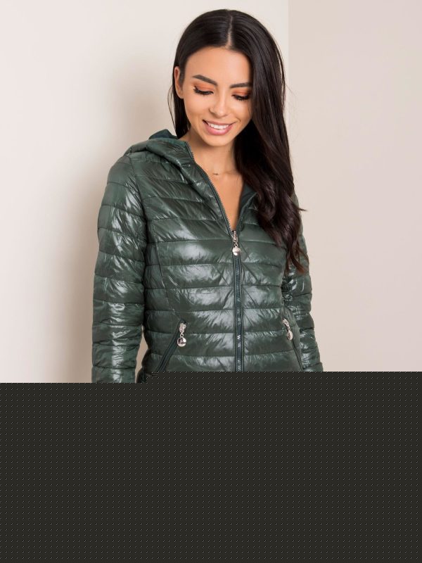 Ciemnozielona dwustronna kurtka Sonja