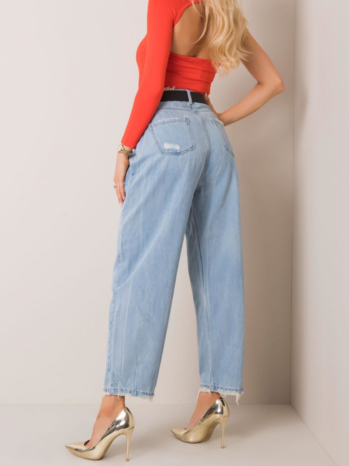 Jasnoniebieskie jeansy Agnes RUE PARIS