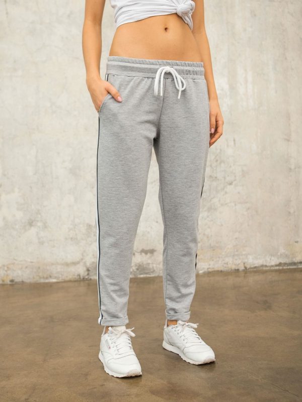 FOR FITNESS Szare spodnie dresowe Runner