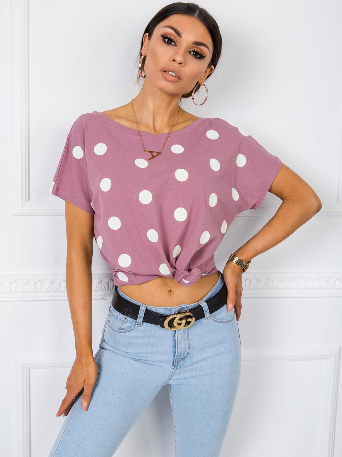 Wrzosowy t-shirt Patrice RUE PARIS