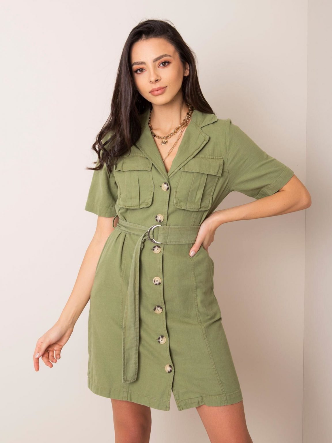 Khaki sukienka Sevilla