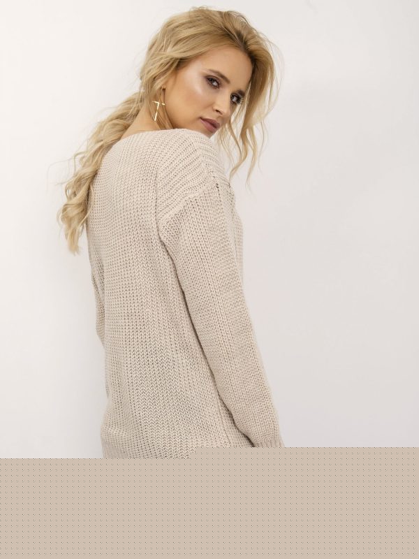 Beżowy sweter Personal