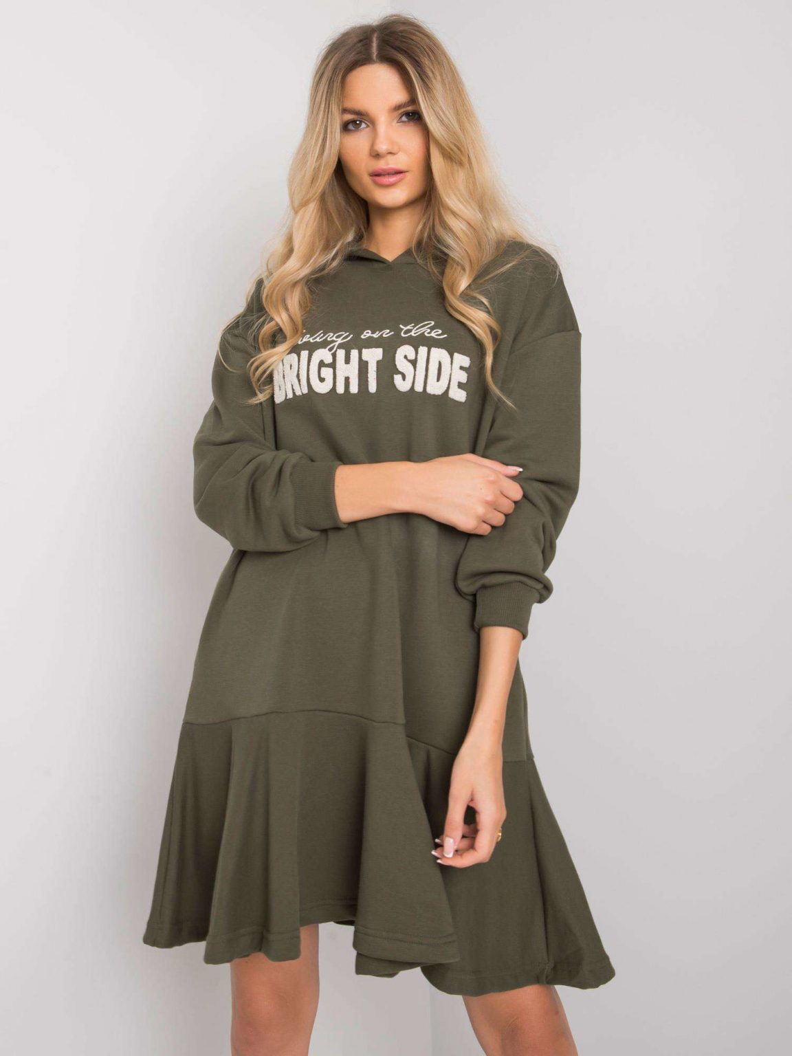 Khaki sukienka dresowa Sherine