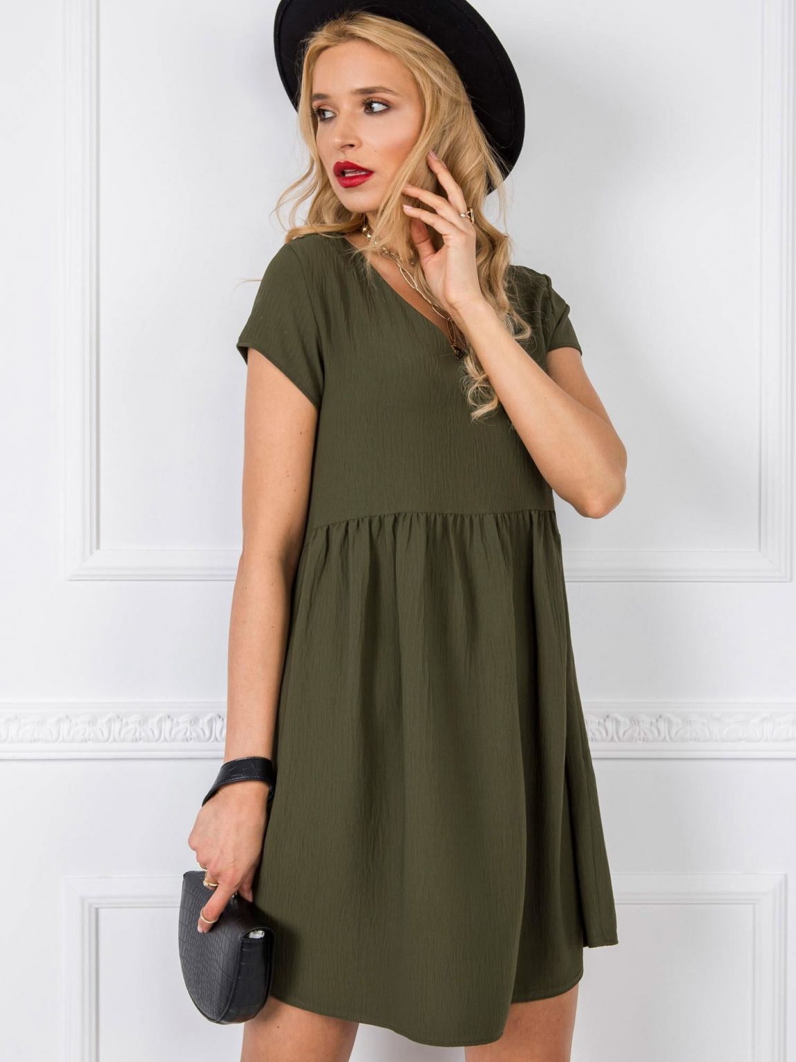 Khaki sukienka Erin RUE PARIS