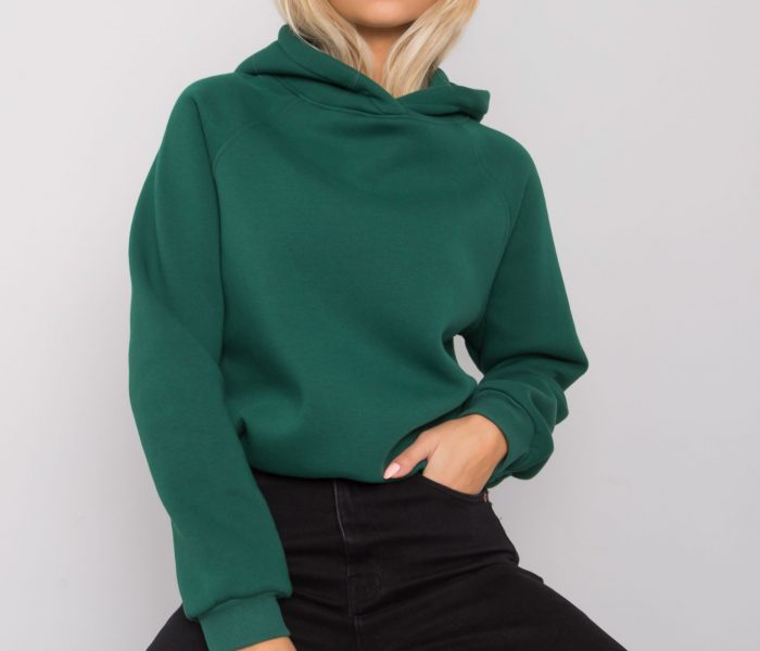 Hurtownia Ciemnozielona bluza dresowa Nicole