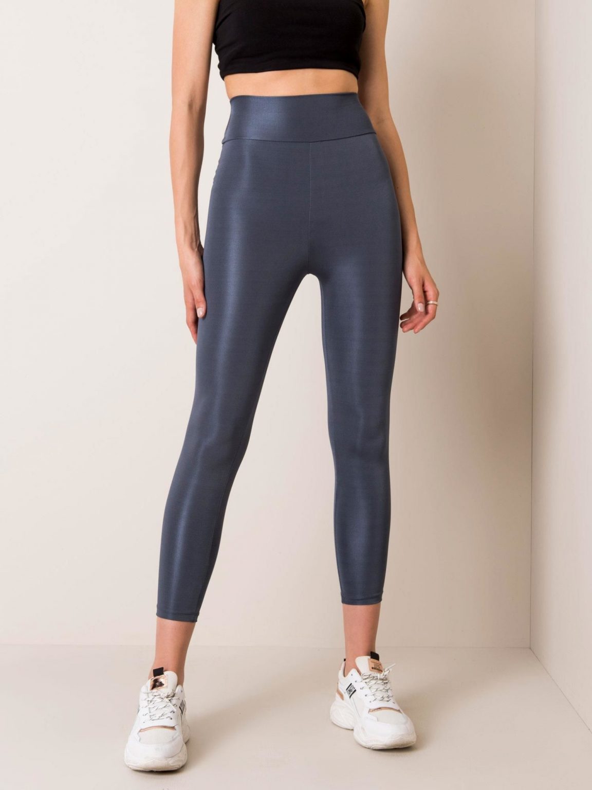 Ciemnoszare legginsy Funky RUE PARIS