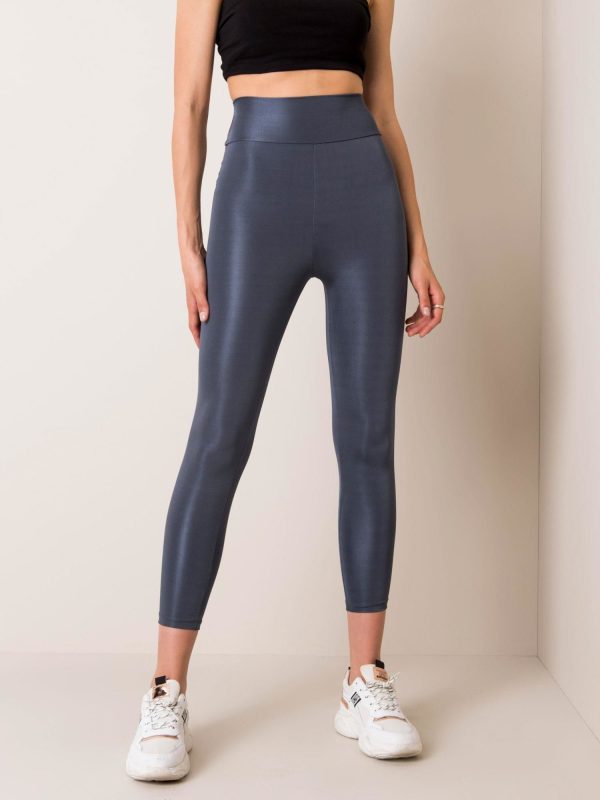 Ciemnoszare legginsy Funky RUE PARIS
