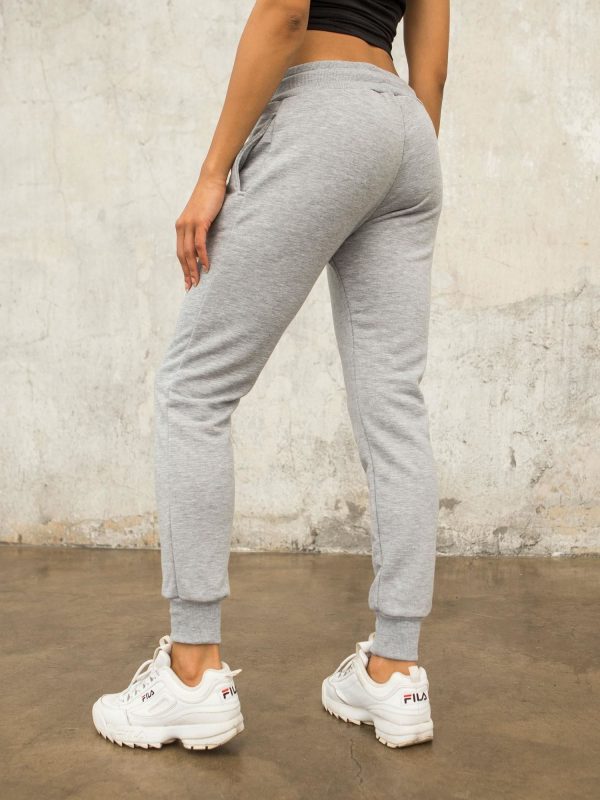 FOR FITNESS Szare spodnie dresowe Citylight