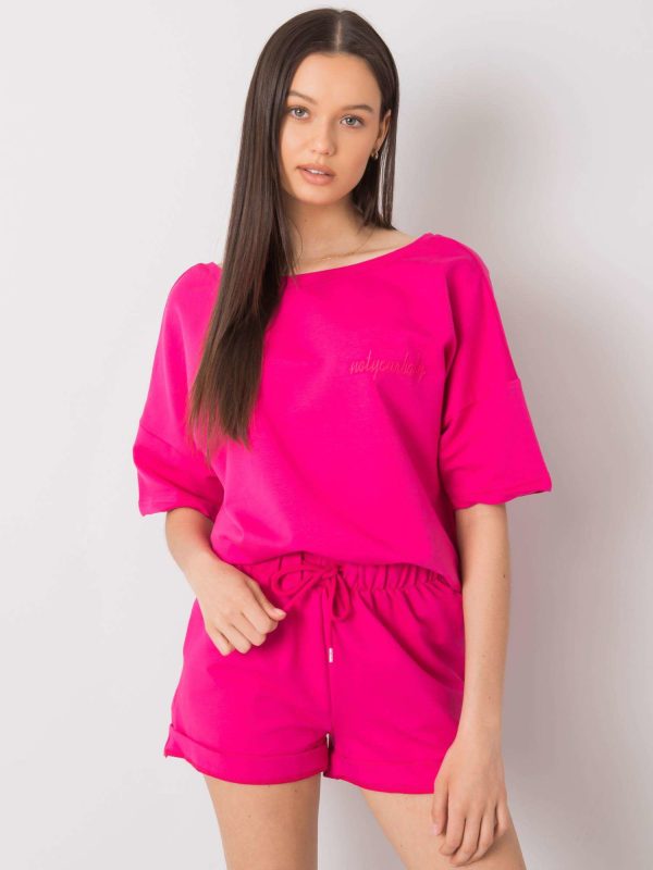 Fuksjowy komplet damski Quanesia