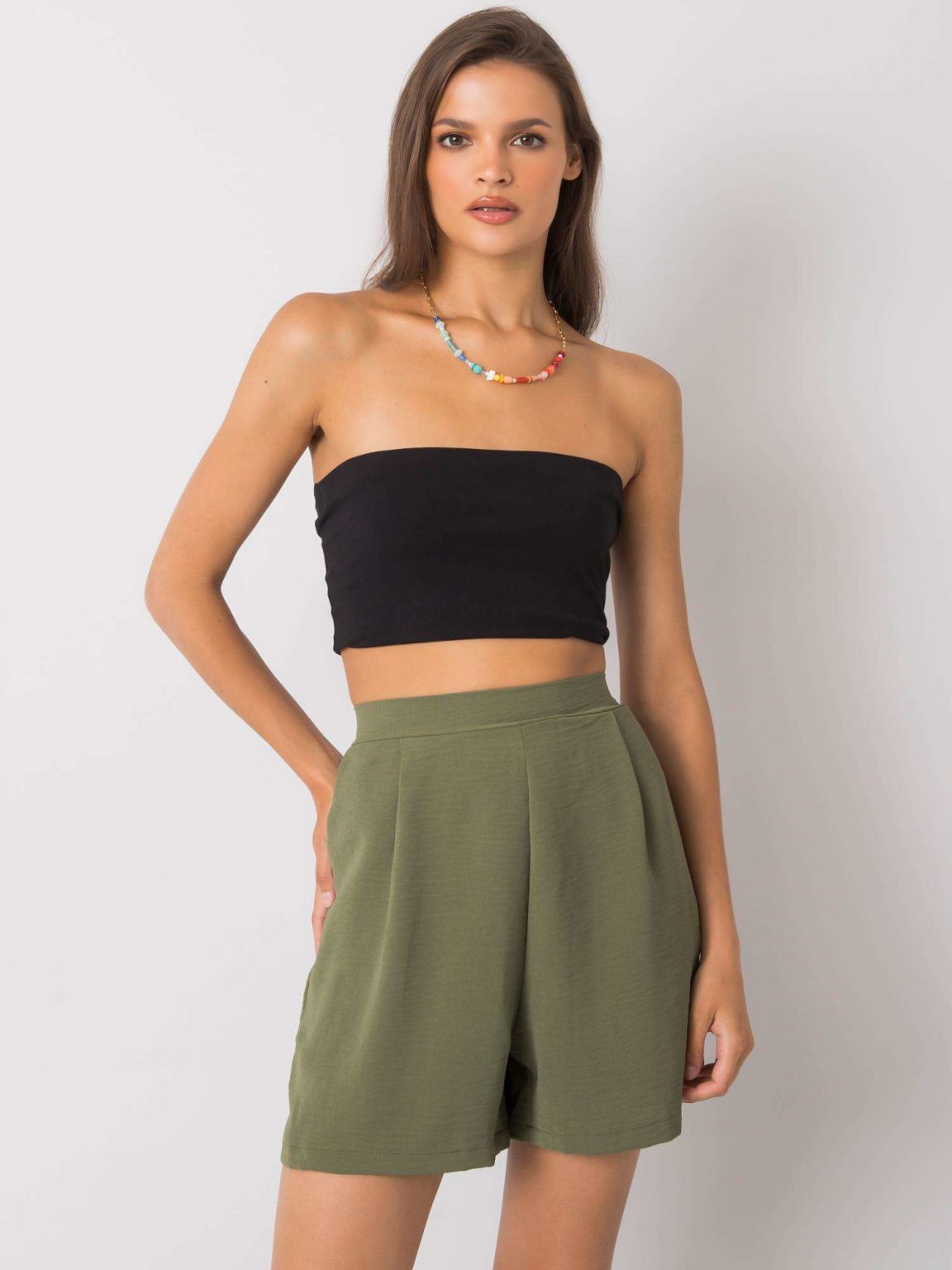 Khaki szorty casualowe Zoey