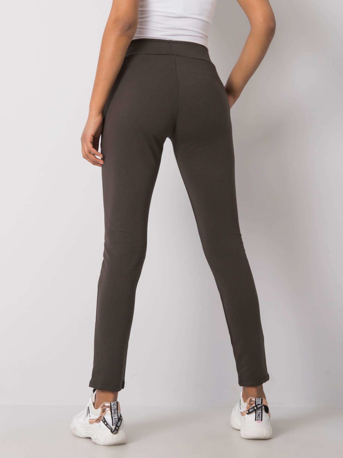 Ciemne khaki spodnie Cynthia