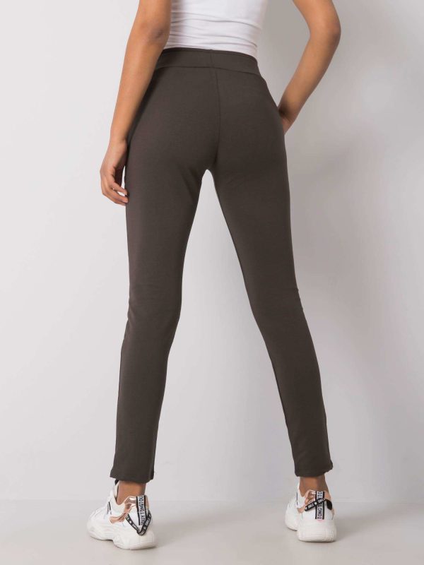 Ciemne khaki spodnie Cynthia