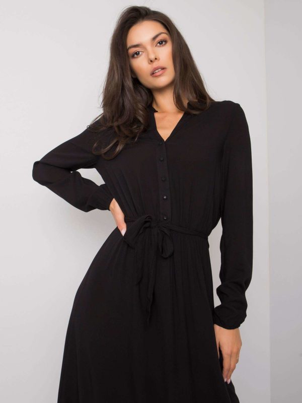 Czarna sukienka maxi Nahila FRESH MADE