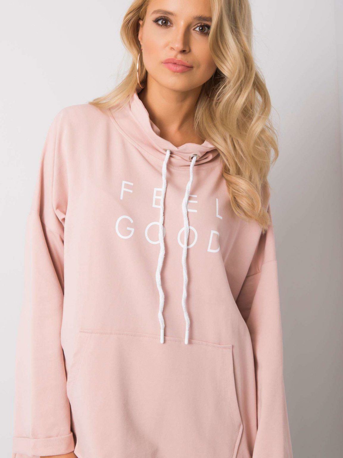 Brudnoróżowa bluza Cellia