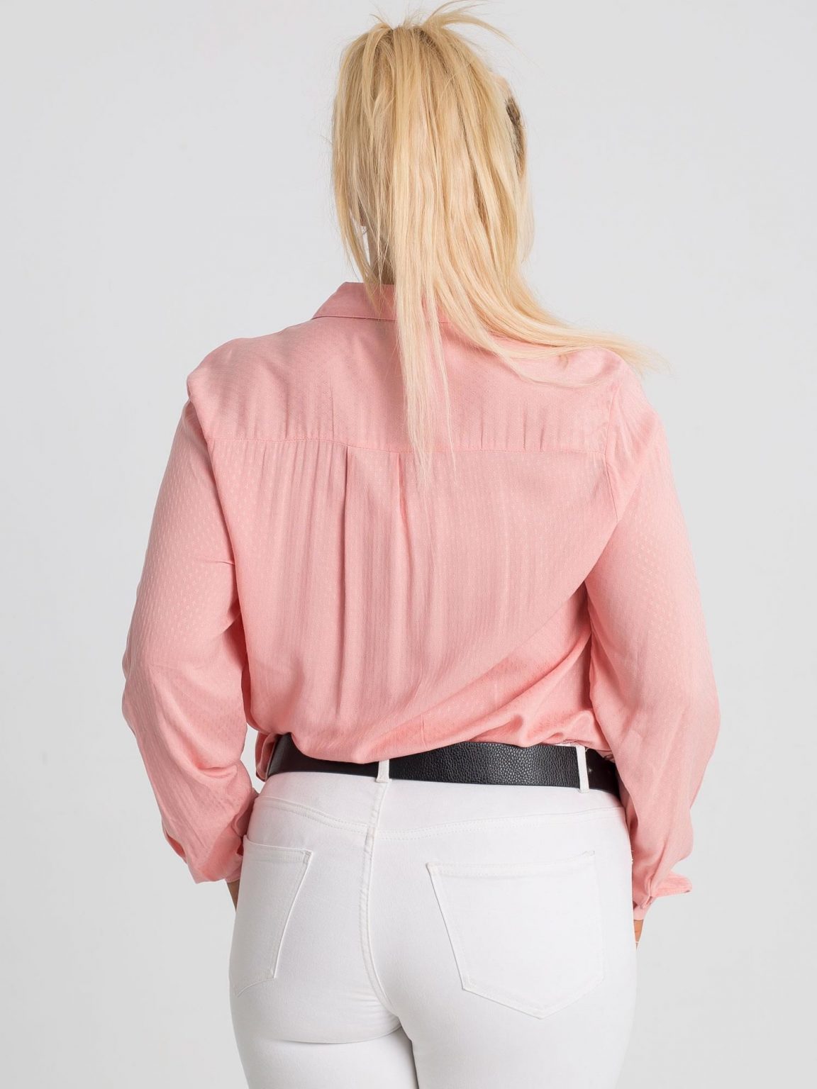Jasnoróżowa koszula plus size Jordi RUE PARIS