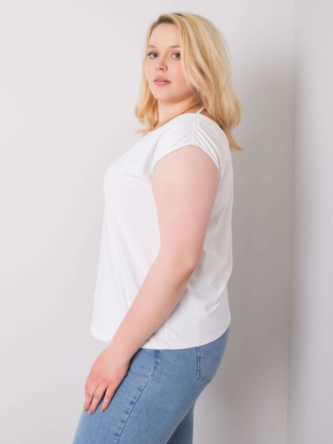 Biała bluzka plus size Penny