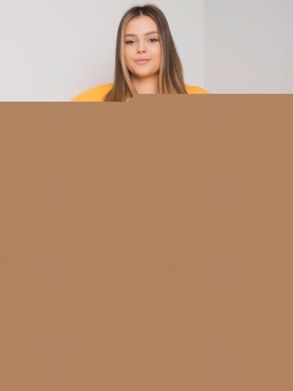 Żółta sukienka plus size z kieszeniami Susan