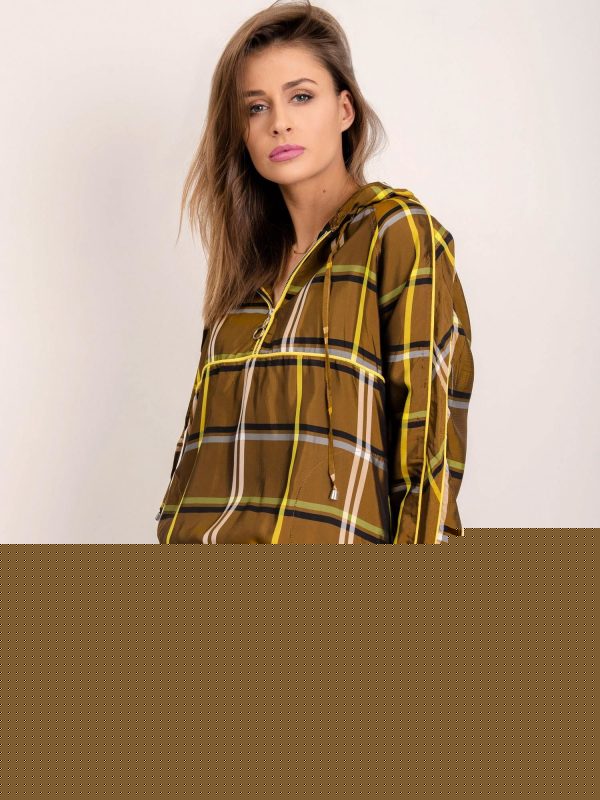 BSL Khaki bluza w kratę