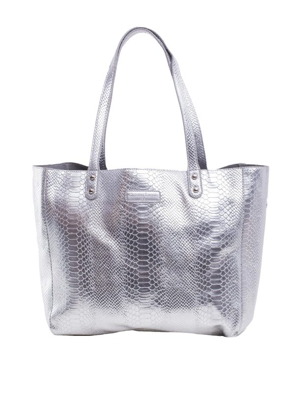 Srebrna torba shopper