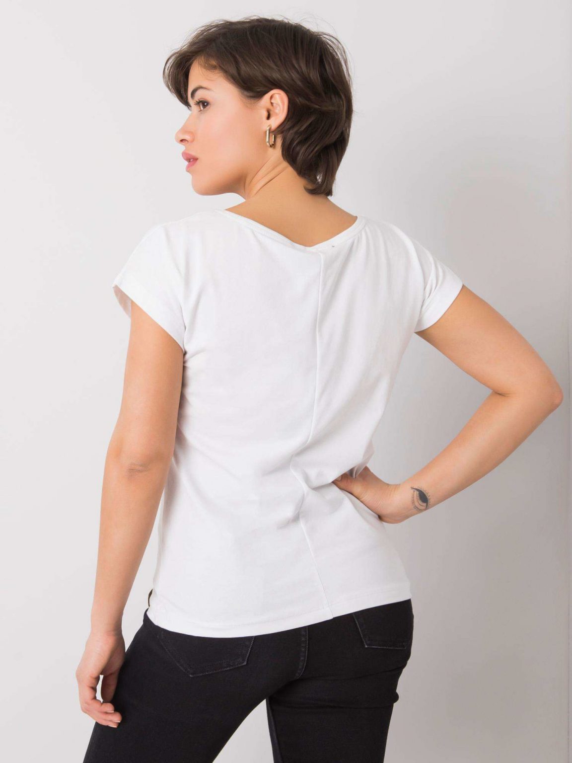 Biały t-shirt Mavery FOR FITNESS