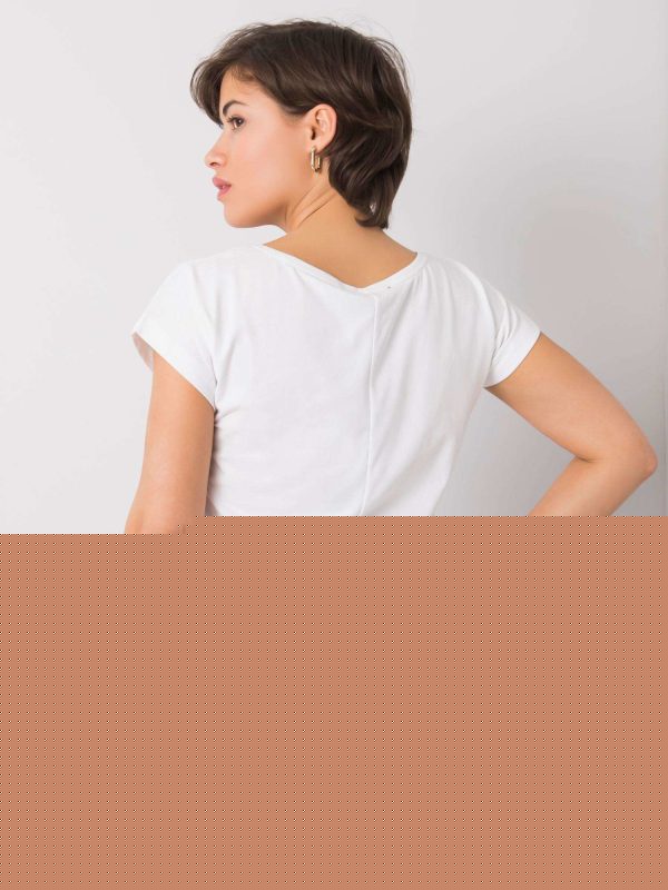Biały t-shirt Mavery FOR FITNESS