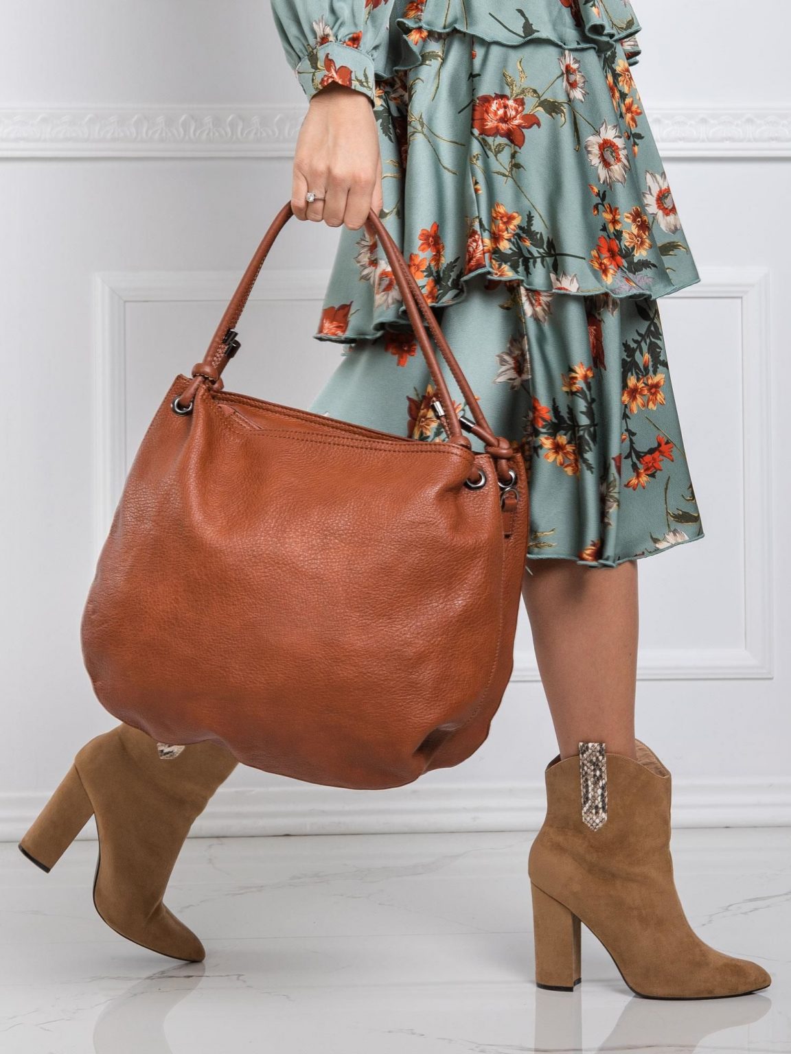 Brązowa duża torba