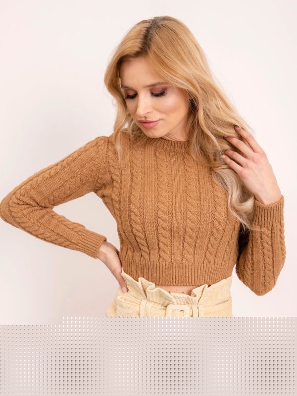 BSL Jasnobrązowy sweter