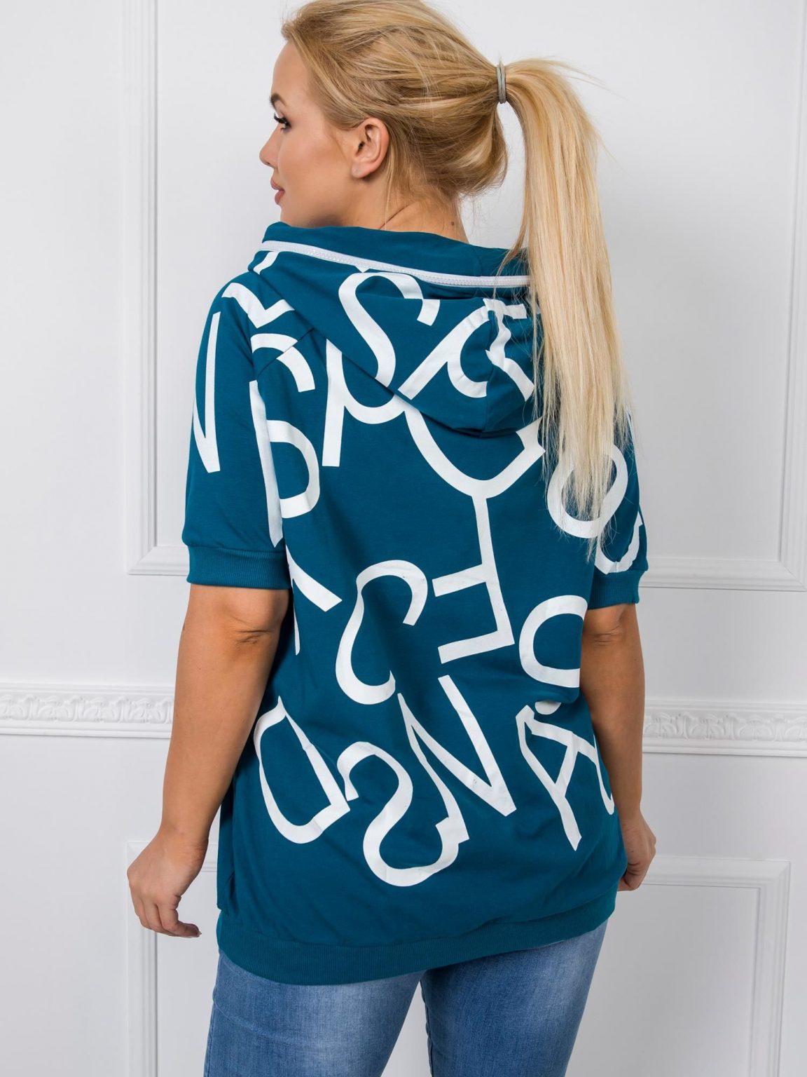 Morska bluza plus size Shawn