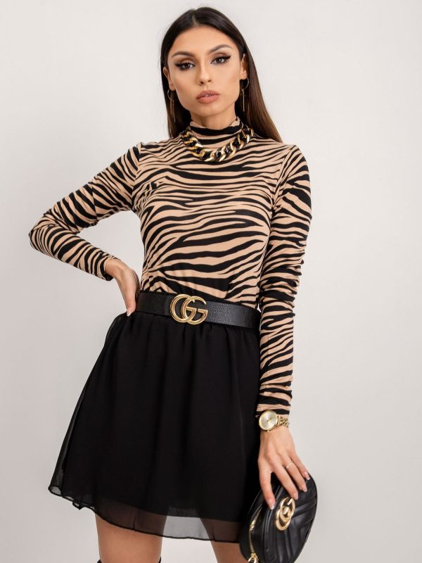 RUE PARIS Czarna spódnica Orchid