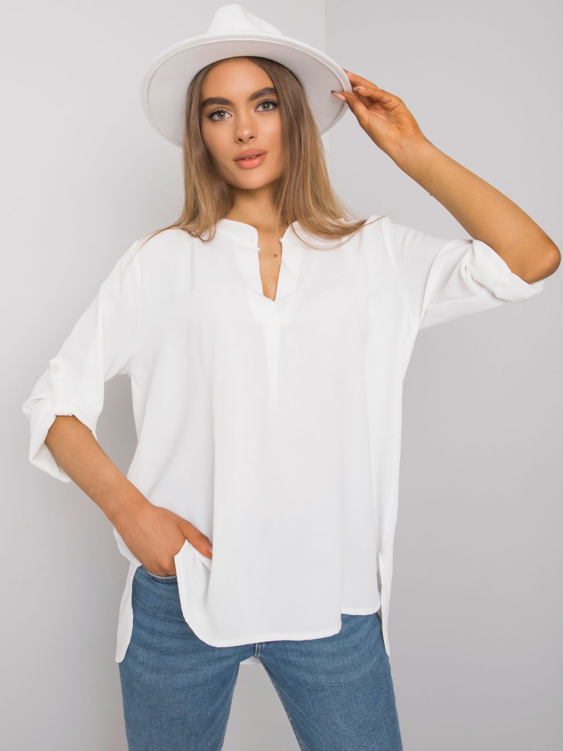 Ecru bluzka oversize Portland
