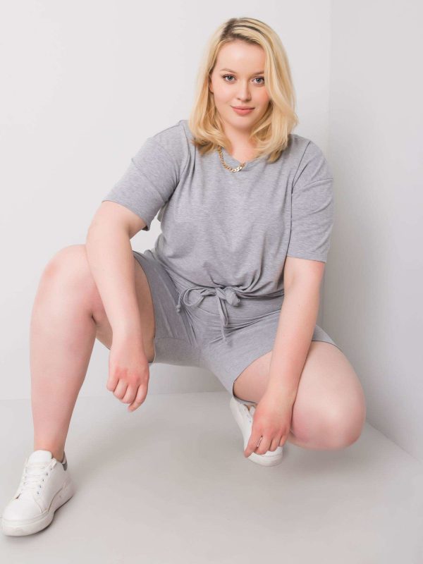 Szare szorty plus size Winnie