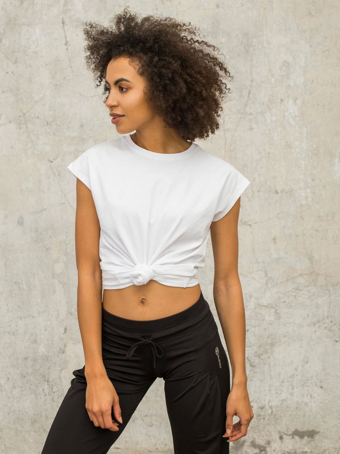 FOR FITNESS Biały t-shirt Keira