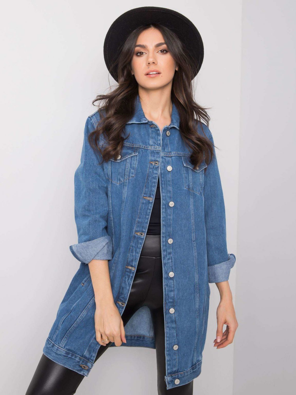 Niebieska koszula z denimu Naomi RUE PARIS
