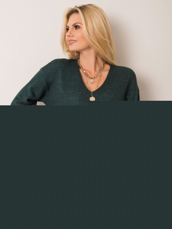 Ciemnozielony sweter America SUBLEVEL