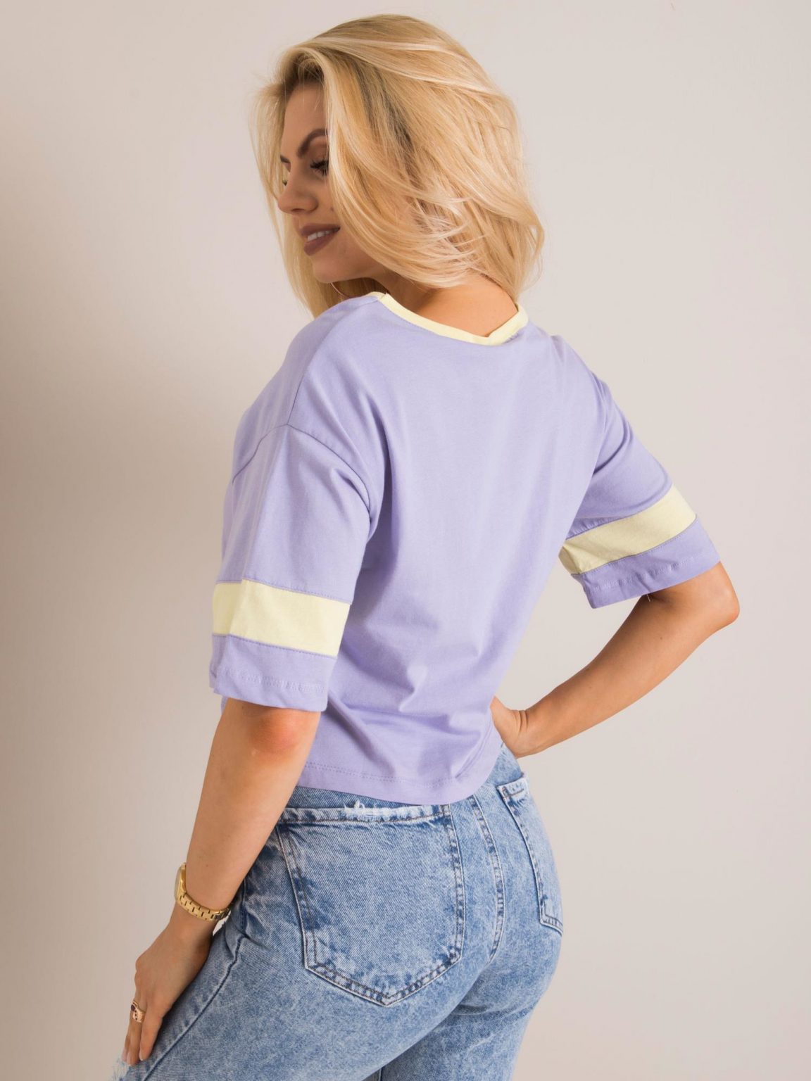 Fioletowy t-shirt Maissy RUE PARIS