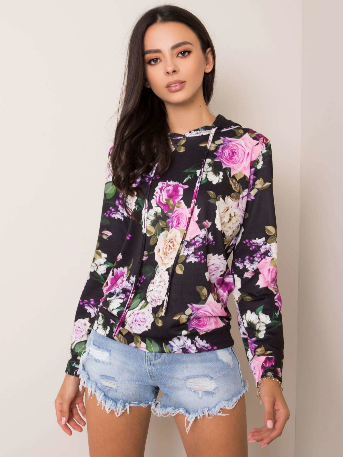 Czarno-fioletowa bluza Michelle