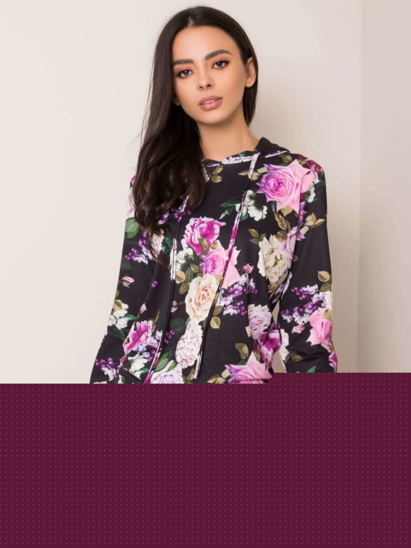 Czarno-fioletowa bluza Michelle