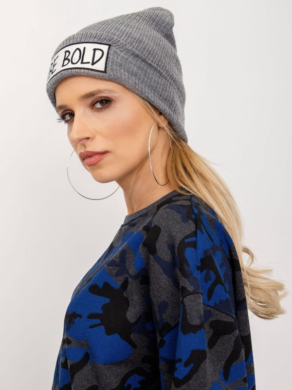 BSL Szara czapka damska