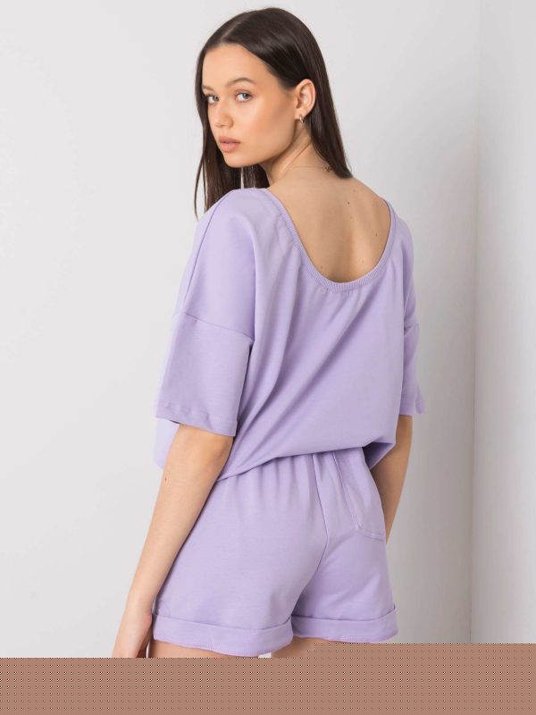 Fioletowy komplet damski Quanesia