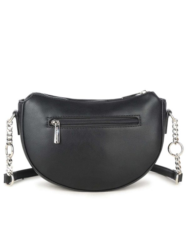 Czarna torebka listonoszka LUIGISANTO